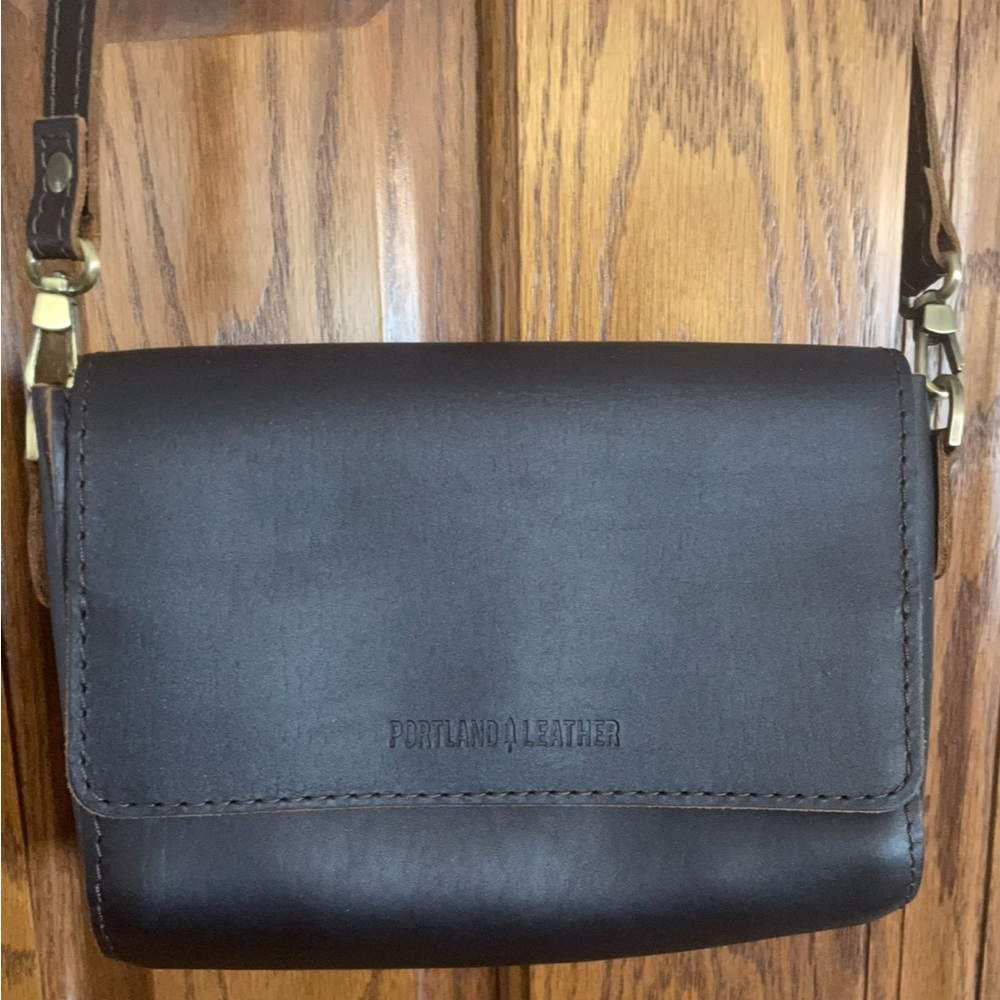 Portland Leather mini crossbody bag